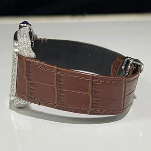Reloj Splendid Diamond para Hombre, Analógico de Cuarzo, Caja de Lujo, Moissanita, Números Romanos, Cierre Oculto, Cristal de Zafiro de 28 mm, Movimiento ETA - Product Image 3