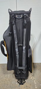 Sac de golf Alpha Phi Alpha imperméable et durable en PU, couleur unie, fermeture éclair, avec roulettes et poches pour chaussures, pour adultes, 5 compartiments - Product Image 3