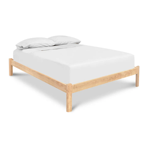 Contemporary KD Flat Pack Bed Foundation | Exposed <b>Post</b> Solid Wood Bedroom Furniture India - Product Image 5