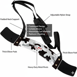 Rexfit Sports Adjustable Arm Blaster Bicep Isolator <b>Strength</b> <b>Training</b> Bodybuilding Gym Accessory - Product Image 5