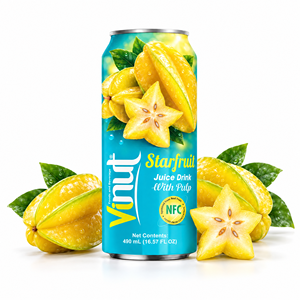 Bebida de Aloe Vera con Pulpa 500ml en Caja, NFC, Carambola, Refrescante, Lista para Beber, Marca Privada, Entrega Rápida, Recién Exprimida - Product Image 1