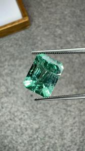 Émeraude naturelle colombienne de 4,09 carats, taille octogonale, pierre précieuse verte lâche pour bague de luxe, pendentif, bijoux personnalisés - Product Image 3