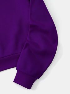 Sudadera de forro polar con cremallera corta y cuello alto para mujer, ideal para entrenamiento, descanso o moda de invierno. - Product Image 6