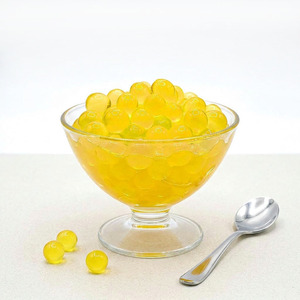 Billes de jus de fruits au citron pétillantes pour sodas, boissons gazeuses, smoothies, garniture pour yaourts glacés, usage commercial, en vrac - Product Image 2