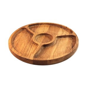 High Arrival Wooden Chip and Dip Serving Tray Elegant Acacia Wood Snack Platter With Separate Bowl for Dips latest - Product Image 1