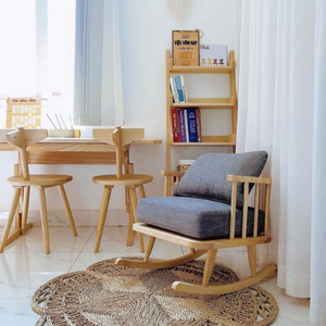 Tapis tissé en jacinthe d'eau style bohème, en fibres naturelles, pour la décoration de salon, chambre et intérieurs élégants - Product Image 1