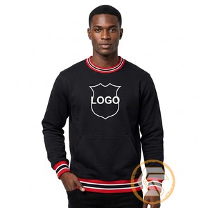 GREEK TREASURES Sudadera de forro polar para hombre, roja y blanca, con manga raglán, cuello redondo, bolsillo, color liso, corte regular informal - Product Image 3