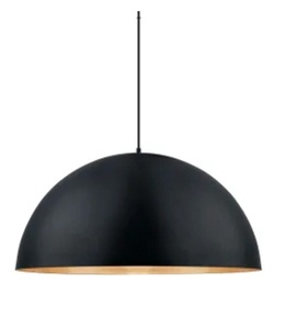 Lampe suspendue en aluminium au design moderne, disponible en noir et en gris argent, luminaire décoratif d'intérieur, idéal pour un salon, une chambre à coucher ou un hôtel - Product Image 1
