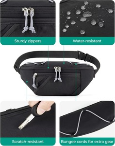 Sac de poitrine sport léger et décontracté à sangle réglable, sac de sport portable avec doublure en polyester, pochette pour téléphone pour la randonnée en plein air - Product Image 3