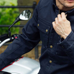 High Quality Breathable Quick-Dry Winter Men's Denim Jacket <b>Stand</b> Collar Custom Front Logo Lightweight Men Denim Jacket - Product Image 3