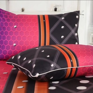 Juego de Sábanas con Diseño Abstracto de Panal de Abeja con Fundas de Almohada a Juego, Decoración de Dormitorio Contemporánea y Elegante - Product Image 2