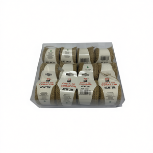 Cinta de Arpillera de 4cm*2m, Color Rosa Cortiva, para Lazos de Regalo - Product Image 2