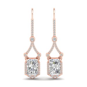 REYES - Pendientes de Plata de Ley 925 con Corte Radiante y Moissanita de 7.19 Quilates para Mujer, Joyería Fina de Lujo para Bodas - Product Image 2