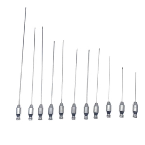 Instrumentos de Cirugía Plástica, Juego de 5 Cánulas de Liposucción Luer Lock con Adaptador de Transferencia de 2 mm en Acero Inoxidable - Product Image 2