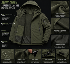 <b>Men's</b> Olive Green Tactical Style Field <b>Jacket</b> Custom Outdoor <b>Utility</b> <b>Jacket</b> for <b>Men</b> - Product Image 5