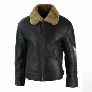 High Quality <b>Men</b> Leather <b>Fur</b> <b>Jacket</b> Premium Winter Coat Comfortable Warm Apparel OEM ODM Wholesale Manufacturing - Product Image 5