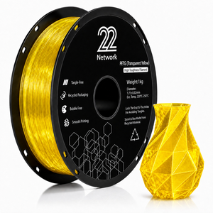 เส้นพลาสติก PETG สีเหลืองใส ขนาด 1.75 มม. น้ำหนัก 1 กก. สำหรับเครื่องพิมพ์ 3 มิติ ความทนทานสูง ขายส่งจำนวนมาก - Product Image 1