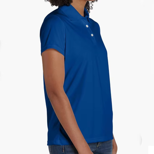 เสื้อยืดแขนสั้นวินเทจคุณภาพสูงสำหรับผู้หญิง ผ้าฝ้าย 100% เป็นมิตรกับสิ่งแวดล้อม แห้งเร็ว เหมาะสำหรับการฝึกซ้อมกอล์ฟ พร้อมโลโก้ - Product Image 4