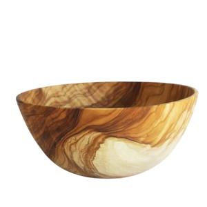 Juego de tazones de servir de madera de acacia hechos a mano de primera calidad, tazón de madera natural para ensalada, fruta, aperitivos, vajilla para el hogar, cocina y restaurante. - Product Image 3