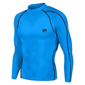 Combinaisons de compression professionnelles pour hommes fabriquées au Pakistan en Spandex/Polyester respirant de haute qualité, logo personnalisé OEM, vente en gros - Product Image 2