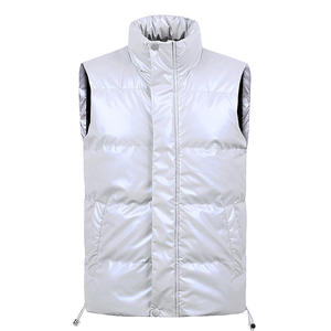 LAYENNE Casual invierno <span class=keywords><strong>acolchado</strong></span> Puffer <span class=keywords><strong>chaleco</strong></span> cremallera sin mangas Crop Top chalecos chaqueta Venta caliente <span class=keywords><strong>acolchado</strong></span> de talla grande hombres tejido - Product Image 3