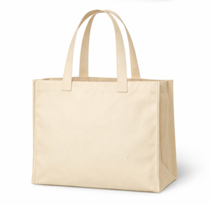 Premium Custom Heavyweight Reusable Supermarket Reinforced Design Cotton Canvas Grocery Tote Shopping <b>Bag</b> with Bottom Gusset - Product Image 2