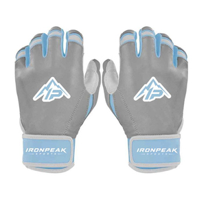 Gants de frappeur de baseball à manchette courte en cuir avec fermeture auto-agrippante, ambidextres, durables, unisexes, pour entraînement adulte, XXL XL, séchage rapide - Product Image 1