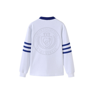 Cardigan tricoté en molleton de coton à manches longues, broderie grecque, lettres PBS, col en V, style universitaire, pour hommes et femmes - Product Image 3