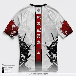 Mawra Rashguard High Quality <b>Custom</b> Sublimated <b>design</b> <b>Compression</b> <b>Shirt</b> For Gym Training Fighting Rashguard For Unisex - Product Image 4