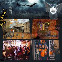 Pierre tombale gonflable d'Halloween de 2,5 m avec lumières LED Gargoyle, décoration extérieure pour les fêtes