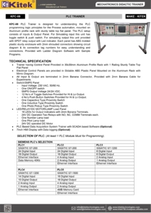 KITEK KPC-08 PLC Trainer System Aluminium Profile ABS for Educational Teaching Purposes-Essential <strong>Learning</strong> Training Equipment - Product Image 3
