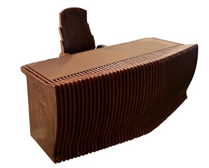 Conjunto de Sillas de Recepción para Oficina Ejecutiva, Modernas, Impermeables, Ecológicas, con Superficie con Relieve de Grano de Madera 3D, Madera de Pera, para Sala de Estar 1 - Product Image 6