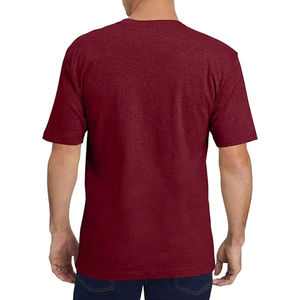 Men's Casual Summer Cotton V-Neck T-Shirts Short Sleeve with Pocket 220 Grams Fabric <b>Weight</b> <b>Blank</b> Design for Customization - Product Image 5