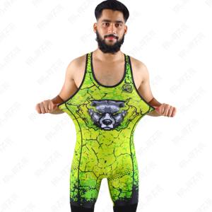 Vente en gros de maillots de lutte pour hommes design personnalisé vente en ligne de vêtements d'arts martiaux sublimés vente en gros en usine - Product Image 5