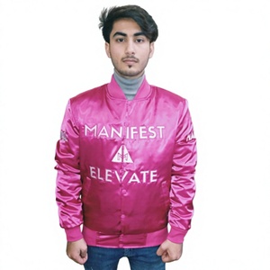 Patchs brodés personnalisés, broderie 3D, vestes universitaires en satin, vestes bomber de haute qualité, veste de baseball avec logo personnalisé - Product Image 6