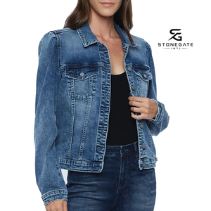 Chaqueta Vaquera de Moda para Mujer con Detalles de Pedrería, Fabricante con MOQ Bajo para Colecciones de Boutique y Compradores de Ropa a la Moda - Product Image 3