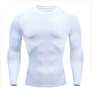 เสื้อรัดรูปแขนยาวสีน้ำเงินกรมท่า ผลิตจากโพลีเอสเตอร์ผสมสแปนเด็กซ์ แห้งเร็ว สำหรับฝึกซ้อมบราซิลเลียนยิวยิตสู - Product Image 3