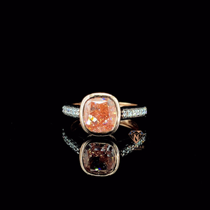 Bague en moissanite diamantée en argent sterling 925, couleur D, pureté VVS, pour mariage et fiançailles, bijoux fins, disponible au prix export. - Product Image 1