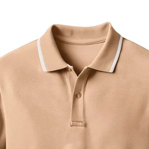Camiseta Polo para Hombre, Manga Corta, Cuello Casual, Tejido Suave y Transpirable de Mezcla de Algodón, Ropa Deportiva para Golf y Tenis, OEM ODM - Product Image 4