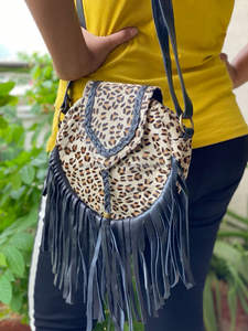 Sac à bandoulière en cuir de vache, nouveau, élégant, imprimé Animal, pour femmes, sacoche à épaule - Product Image 3