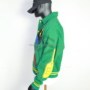 Unisex Latest Fashion Varsity Bomber <b>Jacket</b> Streetwear Stylish Letterman College <b>Waterproof</b> Breathable Eco-Friendly Reversible - Product Image 2