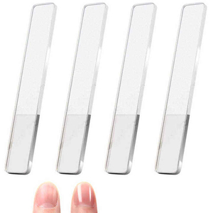 Lime à ongles en verre cristal de qualité supérieure, prix usine, en vrac, transparente, nano-verre, polissoir à ongles écologique, lavable, pour pédicure et manucure - Product Image 6