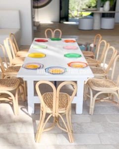 Handmade Rattan Kids <b>Chairs</b> with Natural Woven Design <b>for</b> <b>Nursery</b> Decor Birthday Parties and Event Rentals - Product Image 1