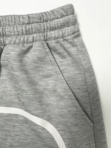 Shorts Bermuda en Coton Gris Côtelé pour Homme avec Bande Latérale et Cordon de Serrage à la Taille, Séchage Rapide, Décontracté, Écologique, Bangladesh - Product Image 6