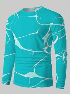 T-shirt pour homme de style nouveau, design personnalisé, taille plus, manches longues, coton de qualité supérieure, respirant, avec logo personnalisé - Product Image 6