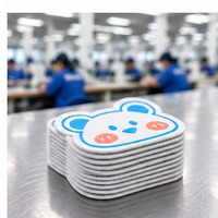 Écussons personnalisés avec logo d'ours, badges de marque à coudre pour vêtements, habits, accessoires et sacs