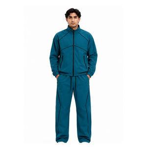 OEM Men's Windbreaker Suit Breathable Outdoor Running Jacket <b>Set</b> - Product Image 1
