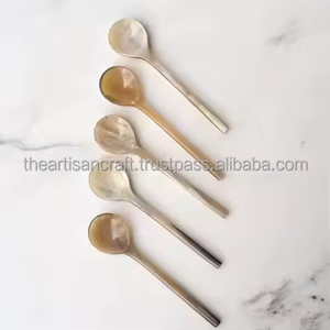 Horn <b>Spoon</b> Handmade Natural Horn <b>Serving</b> <b>Spoon</b> Rustic Kitchen Utensil Artisan Tableware Dining Accessory by Artisan Craft - Product Image 6