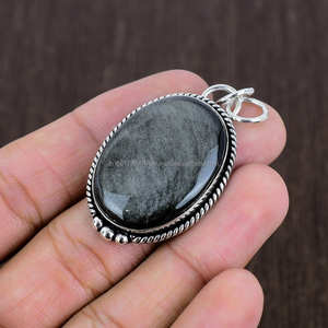 Natural elegante 925 colgante de plata esterlina hecho a mano encanto de piedras preciosas naturales para esposa regalo de joyería de piedra natal - Product Image 3