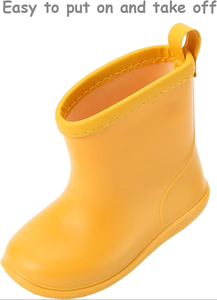 Bottes <span class=keywords><strong>de</strong></span> <span class=keywords><strong>pluie</strong></span> imperméables pour enfants, bottes <span class=keywords><strong>de</strong></span> <span class=keywords><strong>pluie</strong></span> en caoutchouc pour bébés et tout-petits, pour garçons et filles, avec poignée facile à enfiler - Product Image 2